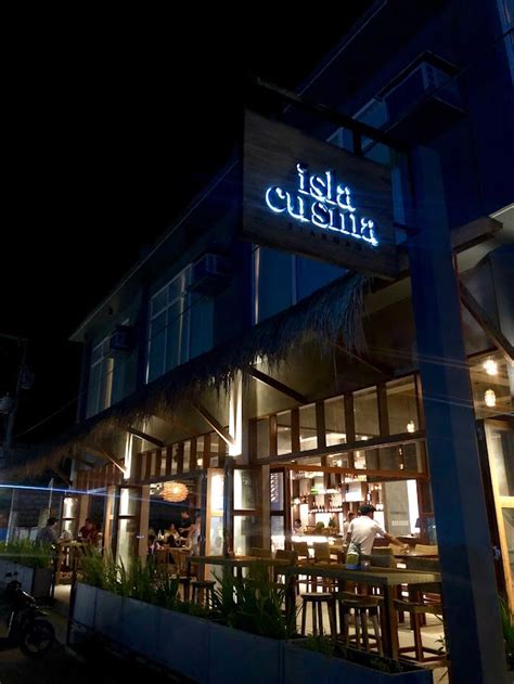 Menu at Isla Cusina restaurant, General Luna.